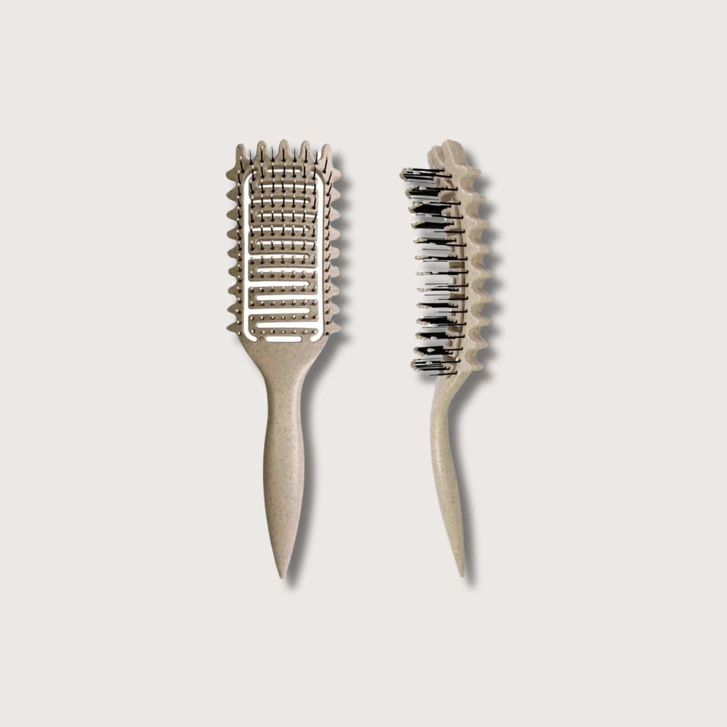 BLUSH & GLOW Beige Brosse à Cheveux CURLY
