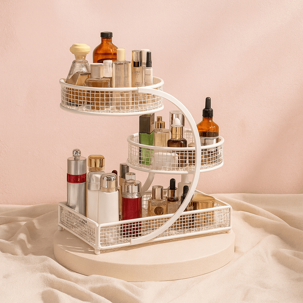 BLUSH & GLOW Blanc Organisateur à Maquillage ARCH