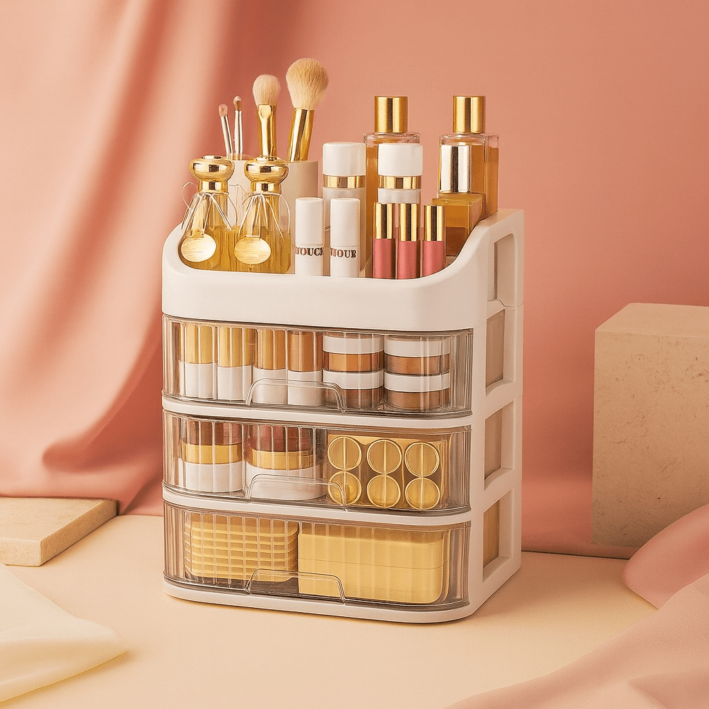 BLUSH & GLOW Quatre étages Organisateur à Maquillage CANYON