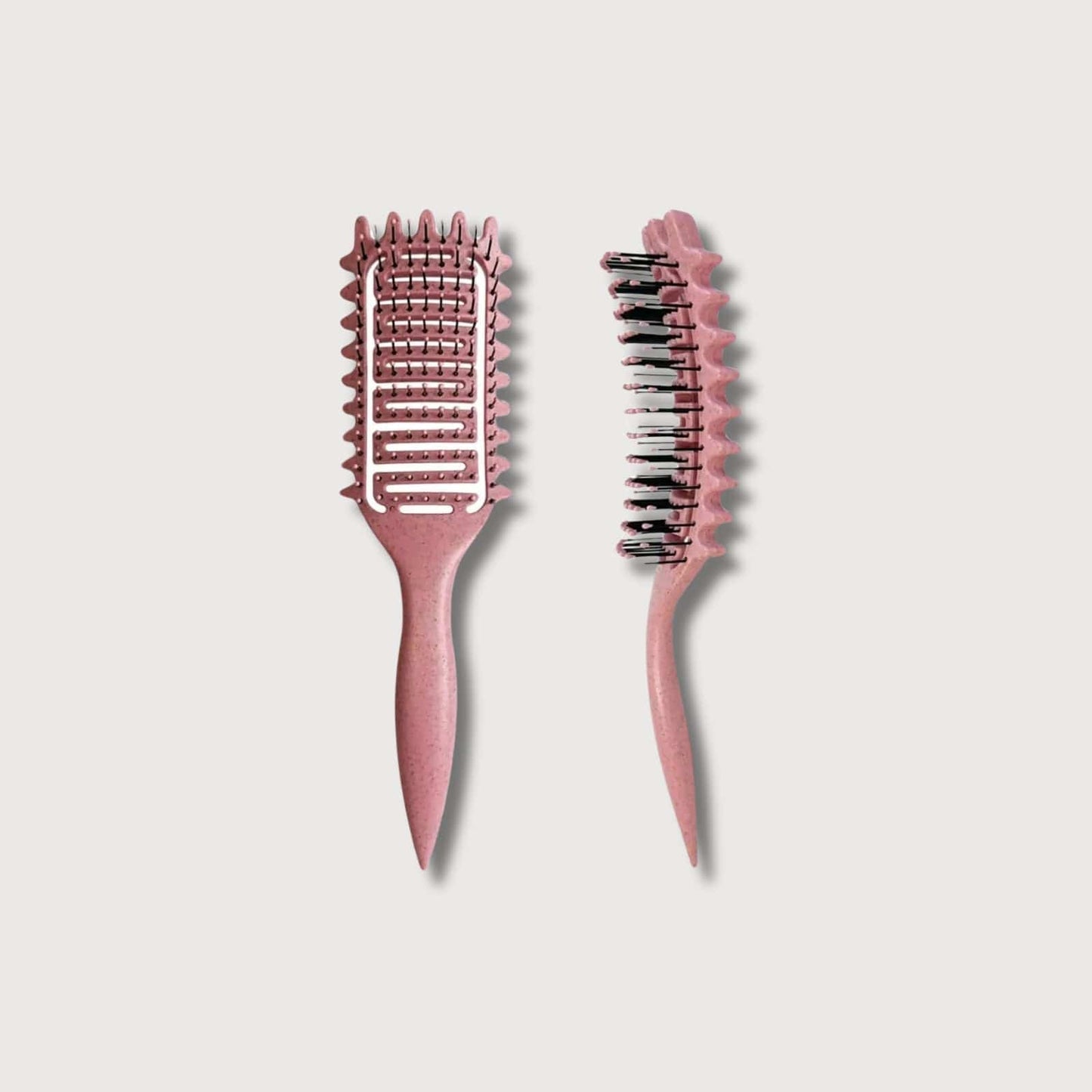 BLUSH & GLOW Rose Brosse à Cheveux CURLY