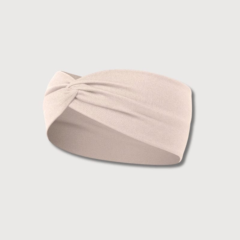 BLUSH & GLOW Beige Bandeau à Cheveux TWIST