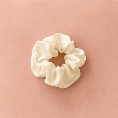 BLUSH & GLOW Beige Élastique à Cheveux SOIE