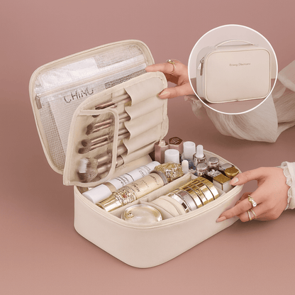 BLUSH & GLOW Beige Trousse à Maquillage CHIC