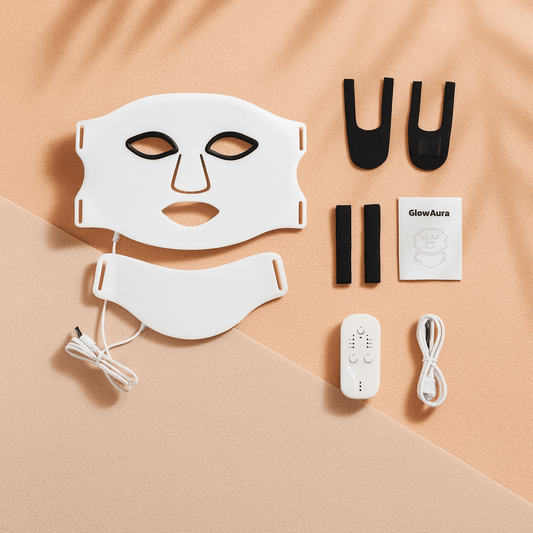 BLUSH & GLOW Blanc Masque Visage Led GlowAura