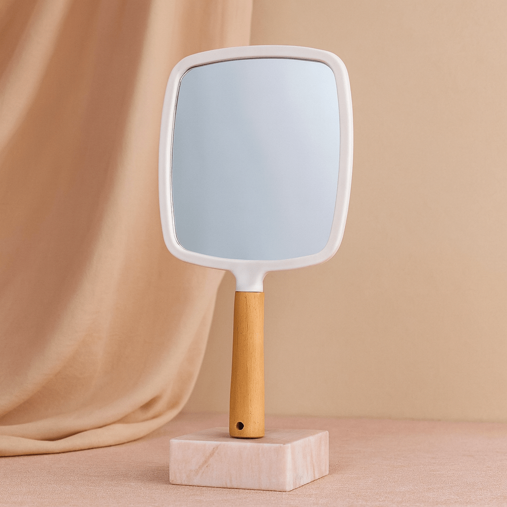 BLUSH & GLOW Blanc Miroir Bois HANDLE