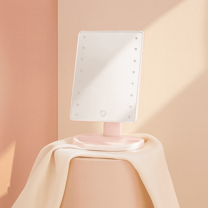 BLUSH & GLOW Blanc Miroir Led OPALINE