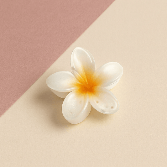 BLUSH & GLOW Blanc Pince à Cheveux MONOÏ