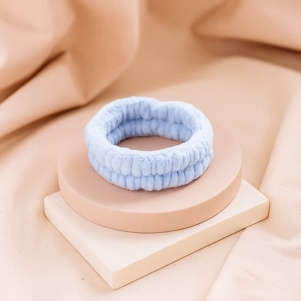 BLUSH & GLOW Bleu Bandeau de Soin AURA