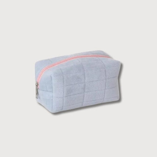 BLUSH & GLOW Bleu Trousse à Maquillage VELOUR
