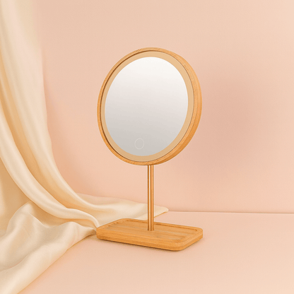 BLUSH & GLOW Carré Miroir Bois LIGHT