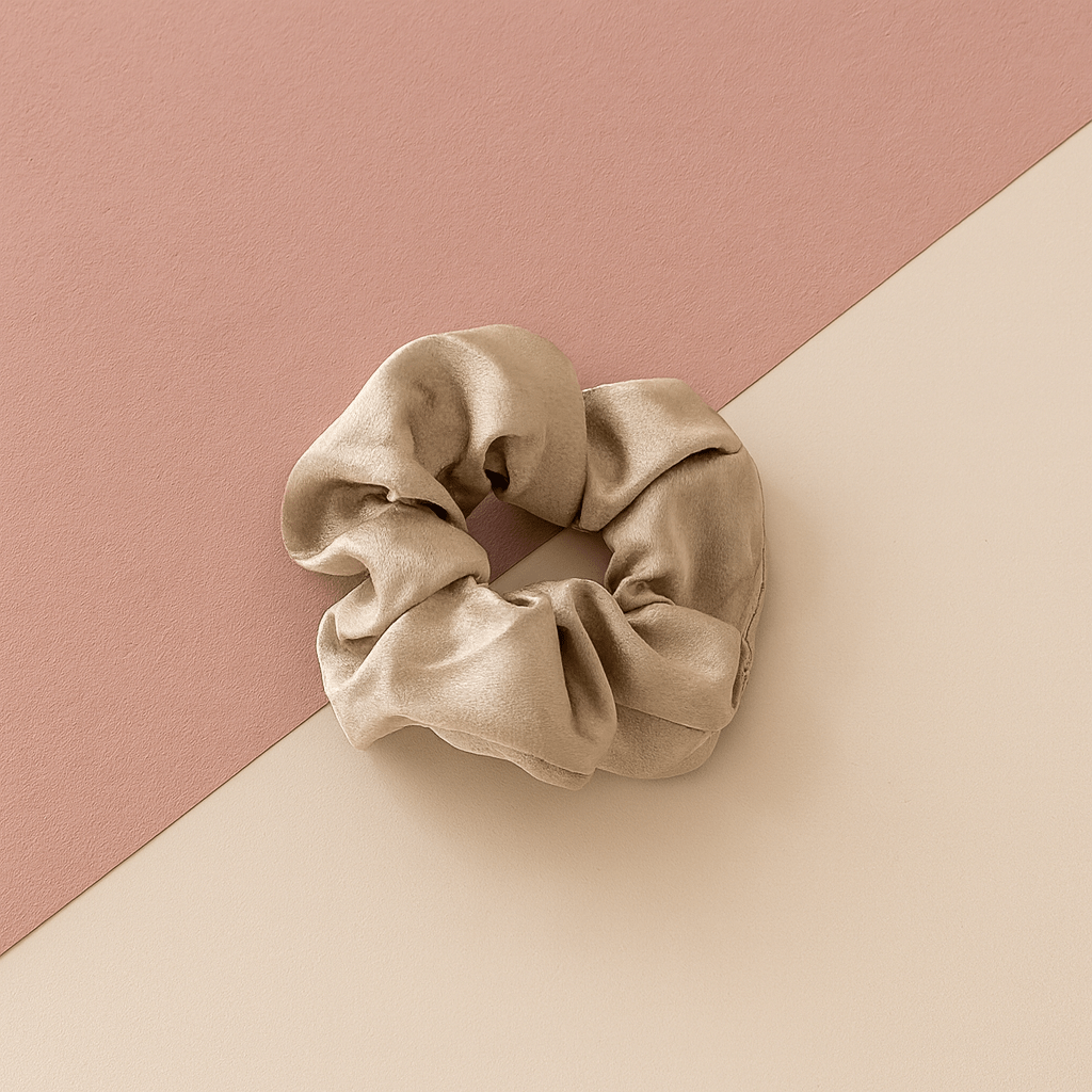 BLUSH & GLOW Champagne Élastique à Cheveux SOIE