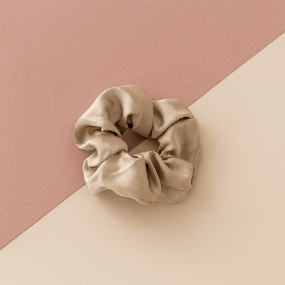 BLUSH & GLOW Champagne Élastique à Cheveux SOIE