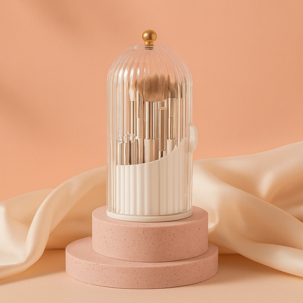 BLUSH & GLOW Cristal Blanc Organisateur à Maquillage SUCCESS