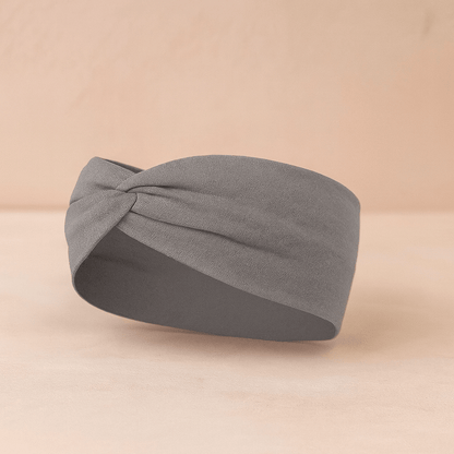 BLUSH & GLOW Gris Bandeau à Cheveux TWIST