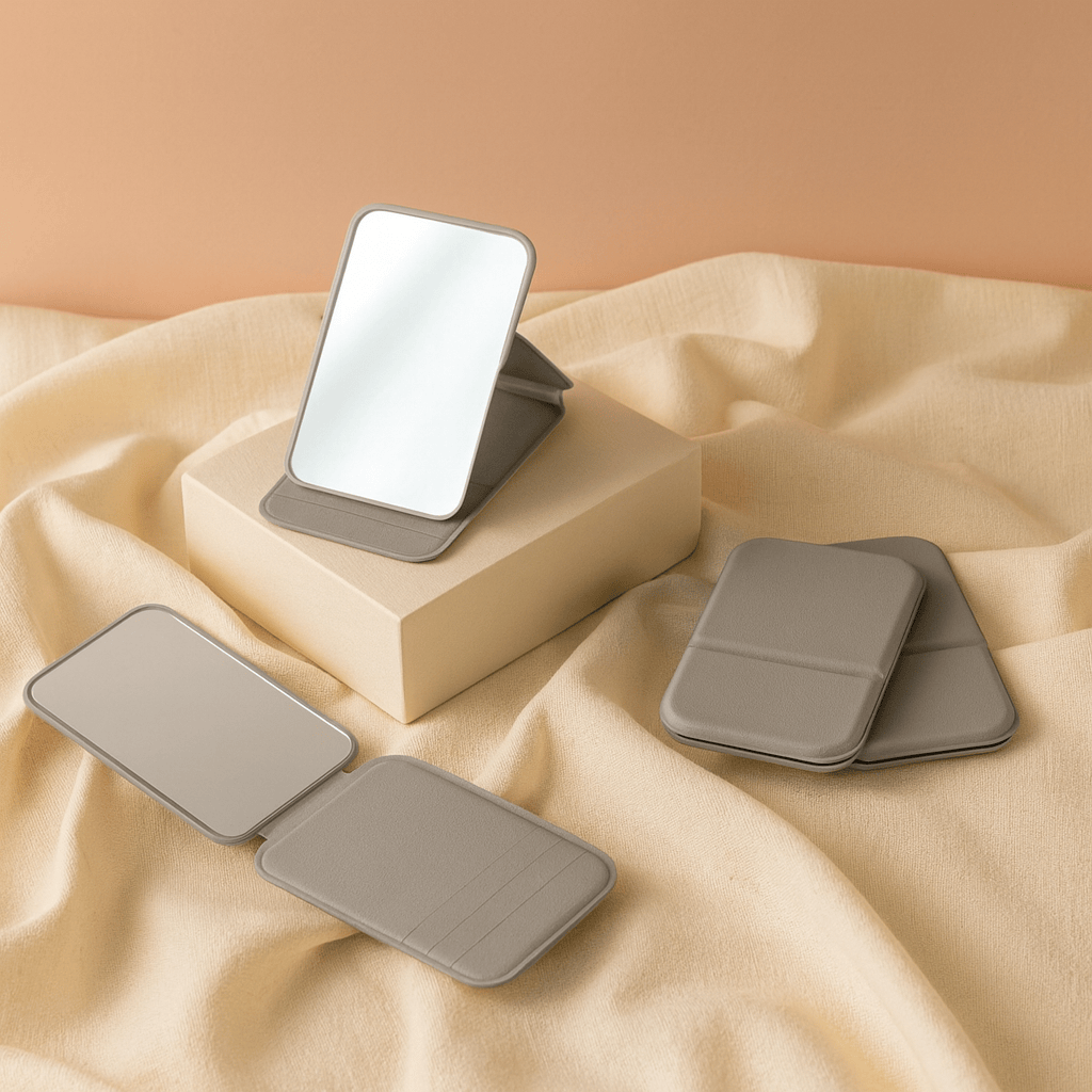 BLUSH & GLOW Gris Miroir de Poche VIEW