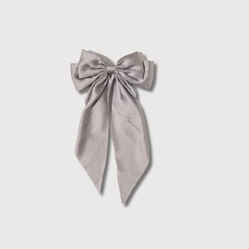 BLUSH & GLOW Gris Pince à Cheveux BOW'TIE