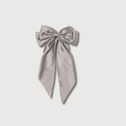 BLUSH & GLOW Gris Pince à Cheveux BOW'TIE