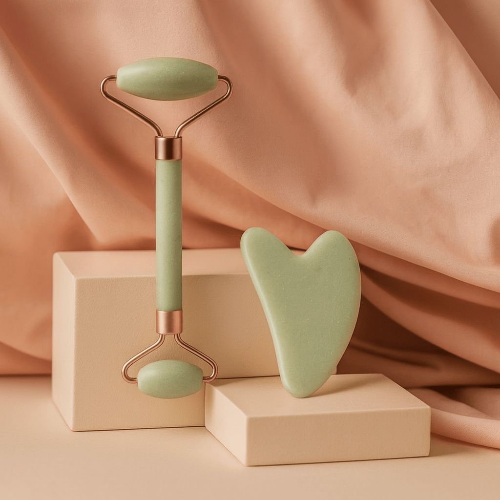 BLUSH & GLOW Jade Rouleau de Massage GLOW ROLLER