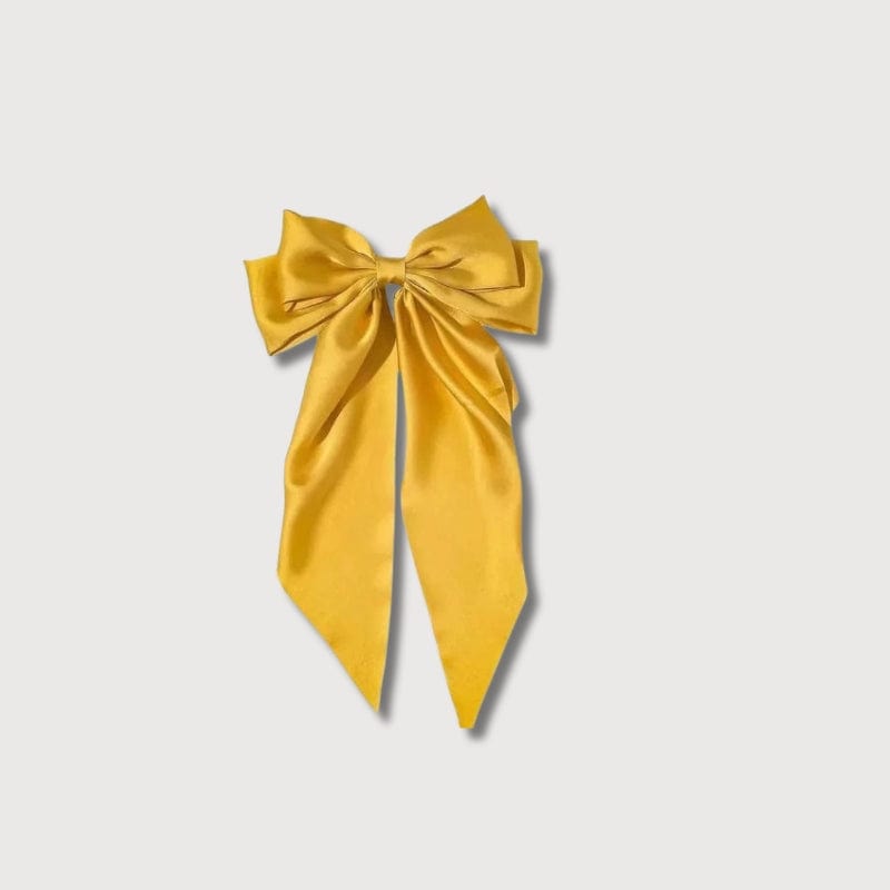 BLUSH & GLOW Jaune Pince à Cheveux BOW'TIE