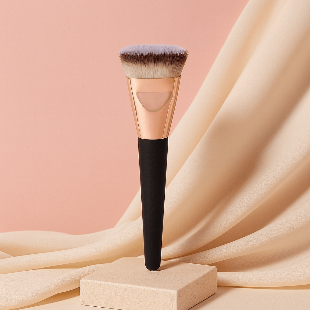 BLUSH & GLOW Kabuki Doré Pinceau à Fond de Teint KABUKI