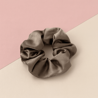 BLUSH & GLOW Marron Élastique à Cheveux SOIE