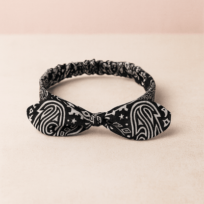 BLUSH & GLOW Noir Bandeau Cheveux SKOOL