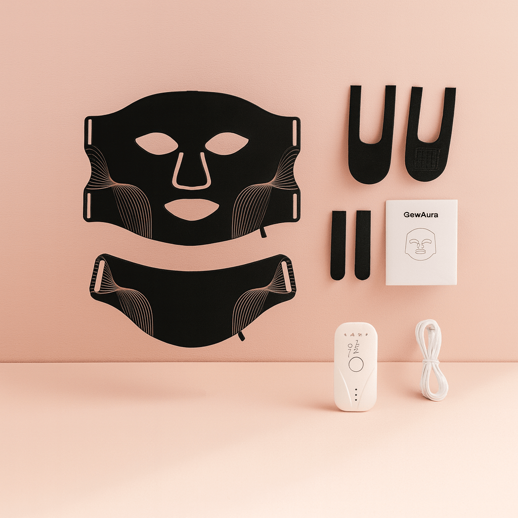 BLUSH & GLOW Noir Masque Visage Led GlowAura