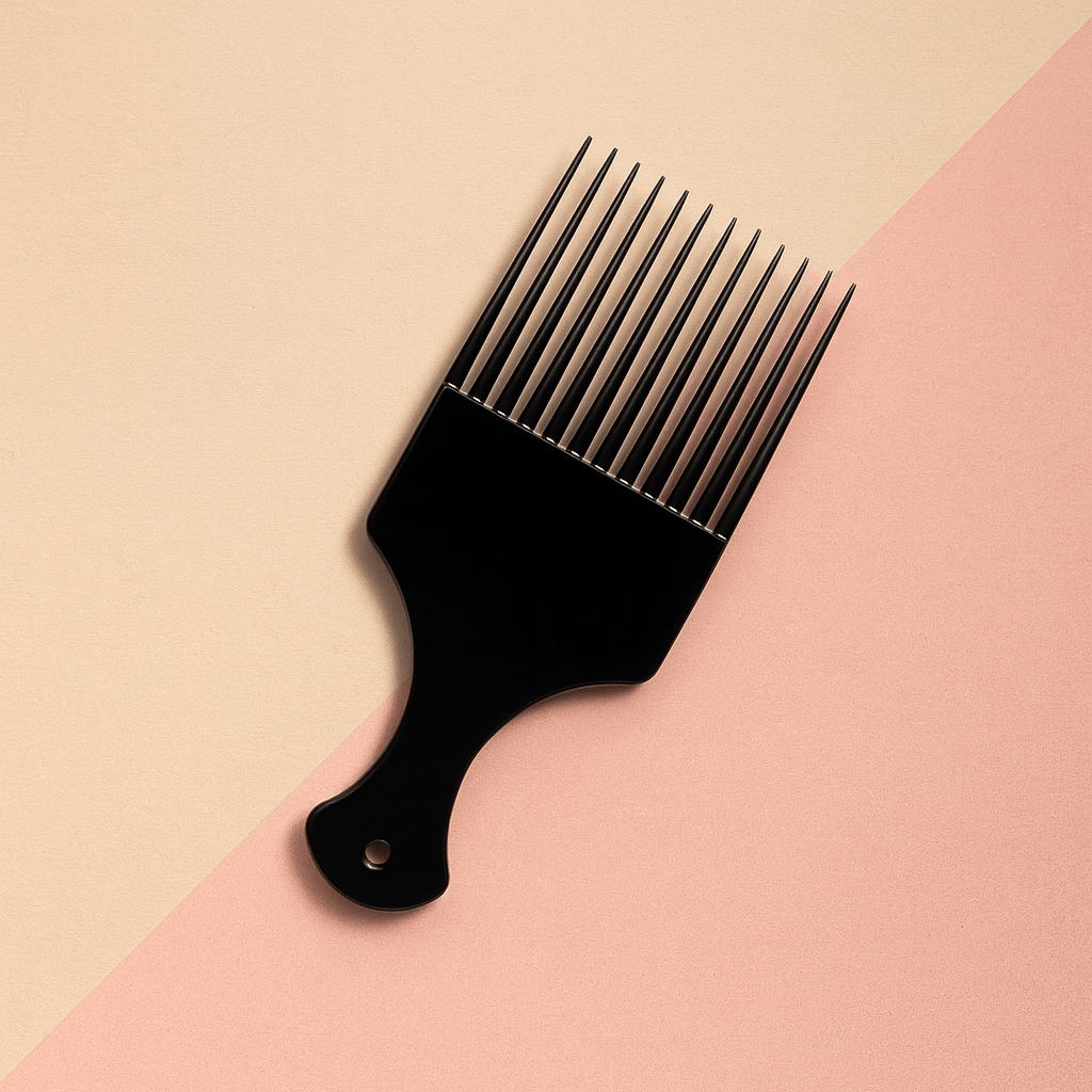 BLUSH & GLOW Noir Peigne Afro BLACK