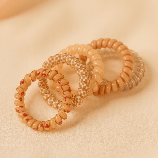 BLUSH & GLOW Orange Élastique à Cheveux TWISTA