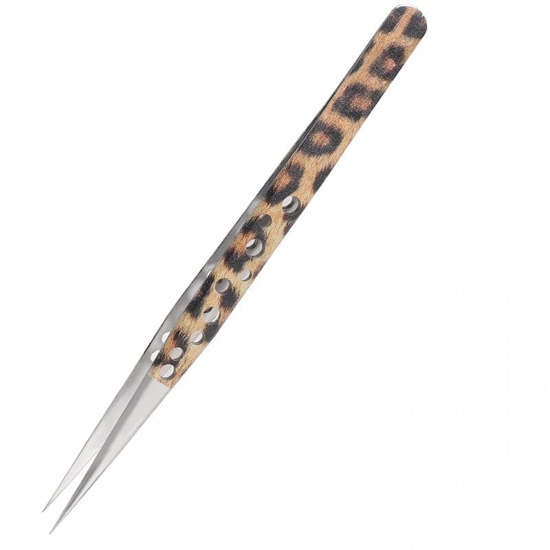 BLUSH & GLOW Pointu Pince à épiler LEOPARD