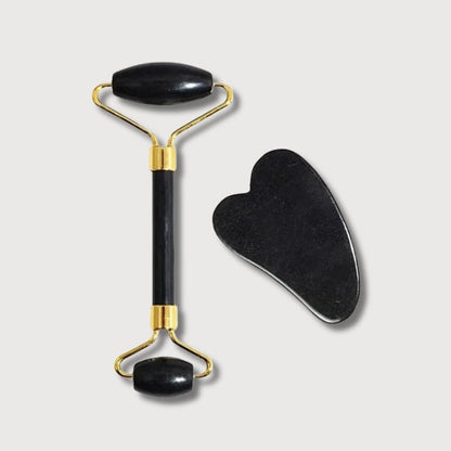 BLUSH & GLOW Quartz Noir Gua Sha STONE