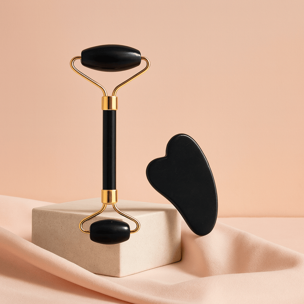 BLUSH & GLOW Quartz Noir Gua Sha STONE