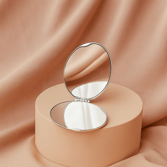 BLUSH & GLOW Rond Miroir de Poche SWAN