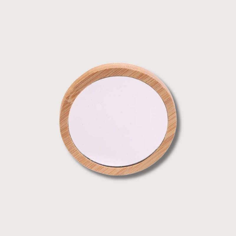 BLUSH & GLOW Rond Miroir en Bois TERRA