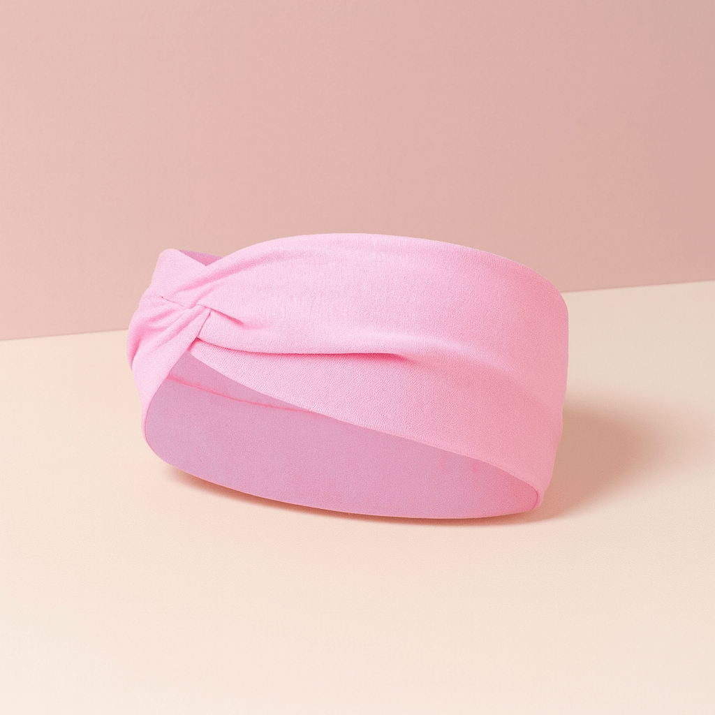 BLUSH & GLOW Rose Bandeau à Cheveux TWIST