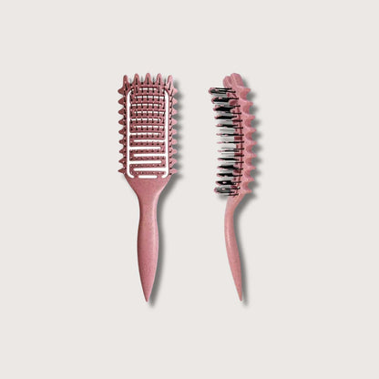 BLUSH & GLOW Rose Brosse à Cheveux CURLY