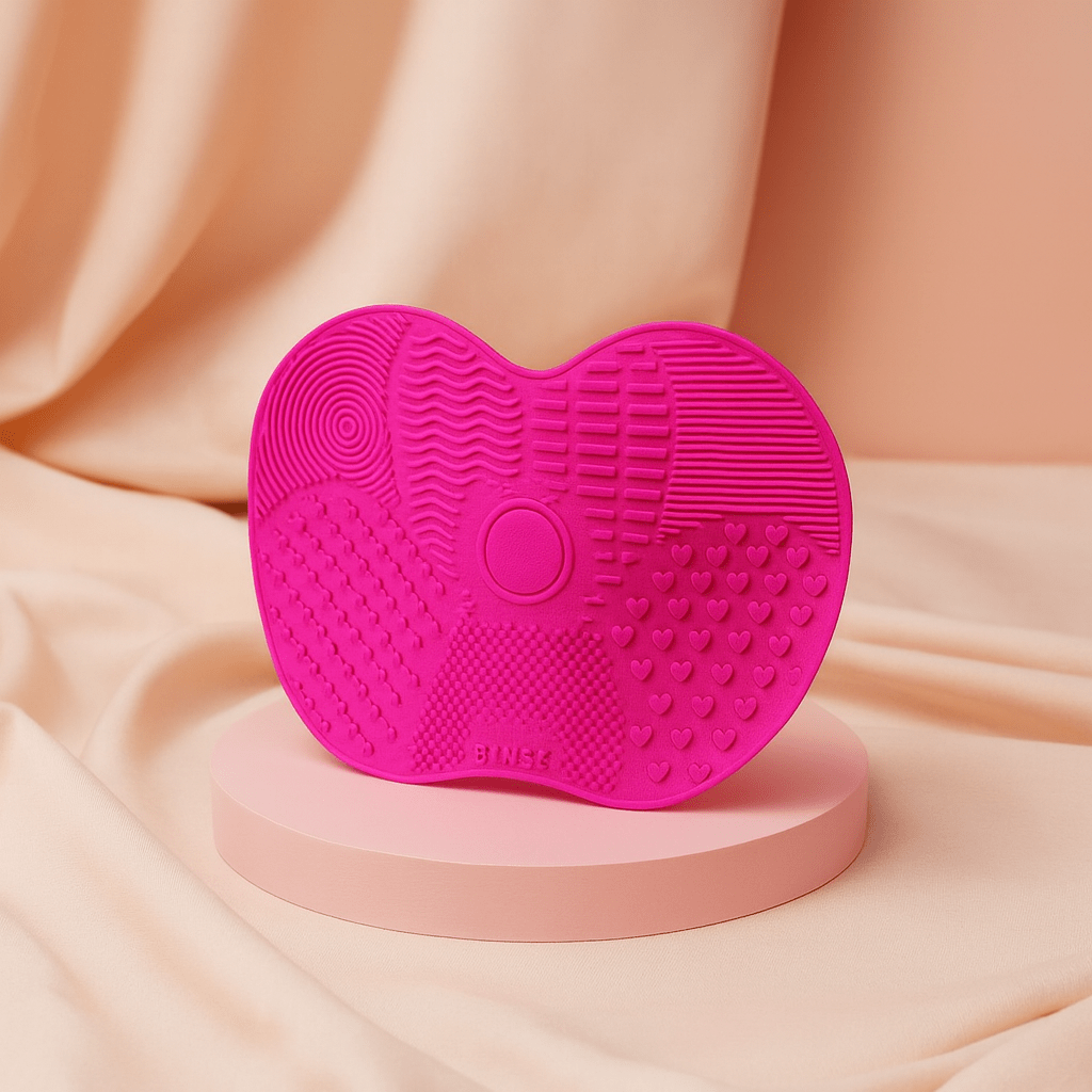 BLUSH & GLOW Rose Fuchsia Nettoyeur à Pinceaux PAD