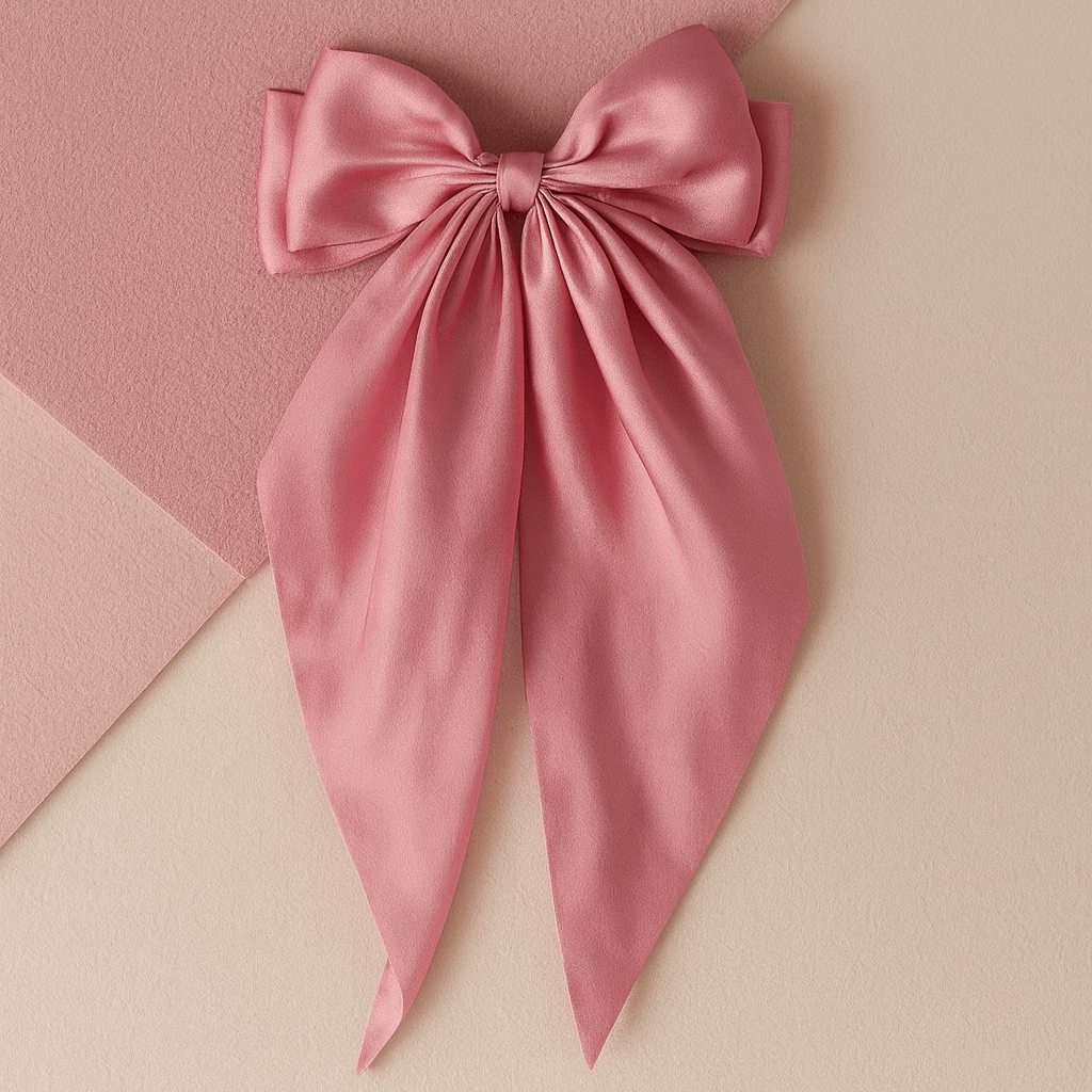 BLUSH & GLOW Rose Pince à Cheveux BOW'TIE
