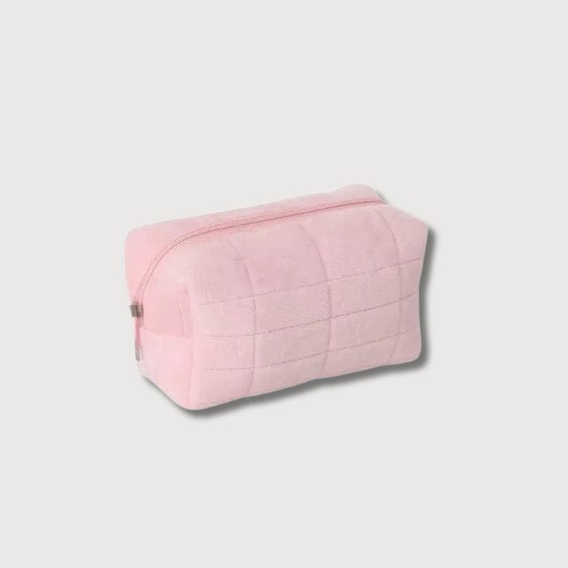 BLUSH & GLOW Rose Poudré Trousse à Maquillage VELOUR