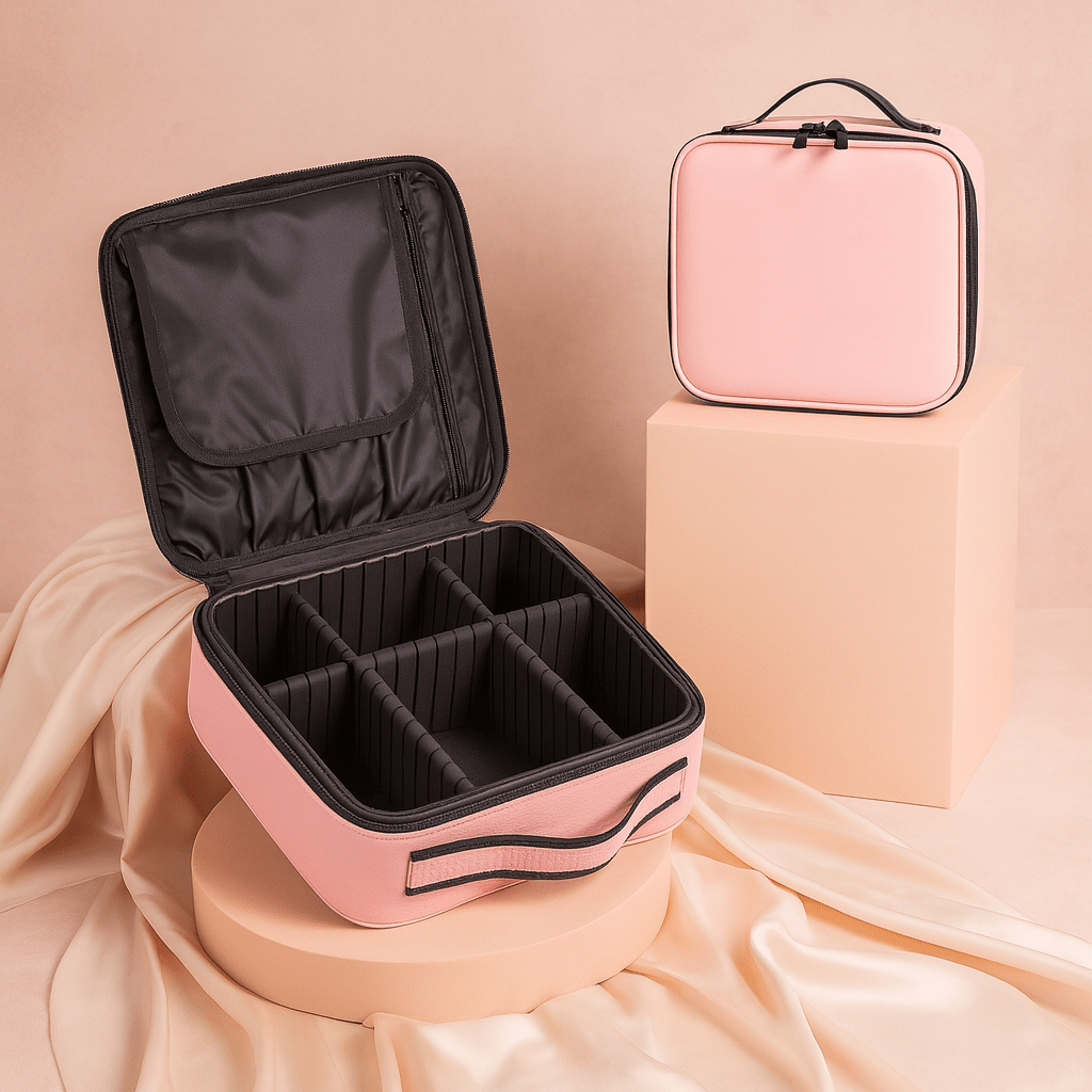 BLUSH & GLOW Rose Trousse à Maquillage VANITY