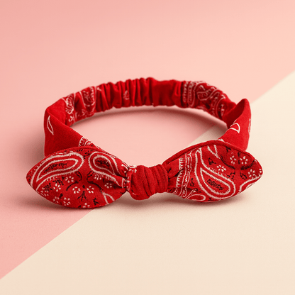 BLUSH & GLOW Rouge Bandeau Cheveux SKOOL