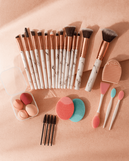 BLUSH & GLOW Set Pinceaux Maquillage MARBLE