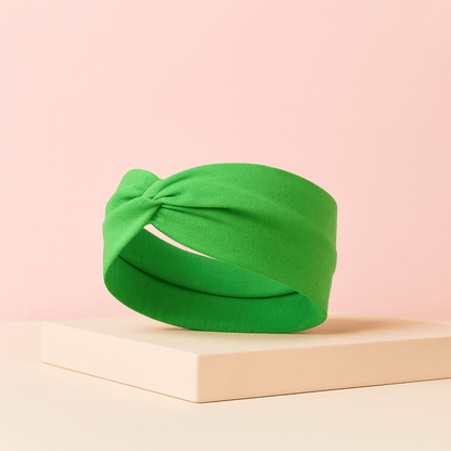 BLUSH & GLOW Vert Bandeau à Cheveux TWIST