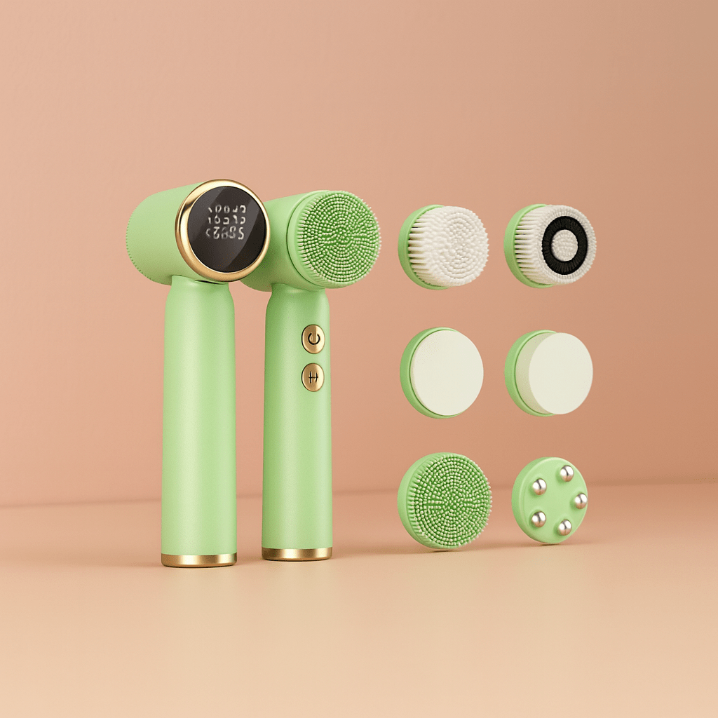 BLUSH & GLOW Vert Brosse à Visage PureGleam