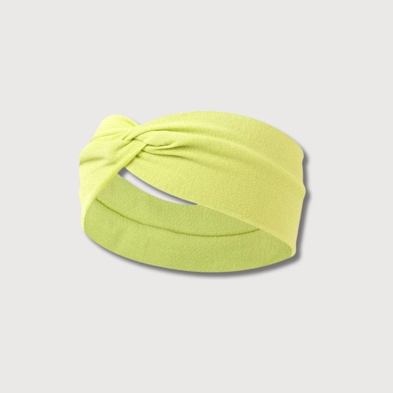 BLUSH & GLOW Vert Clair Bandeau à Cheveux TWIST
