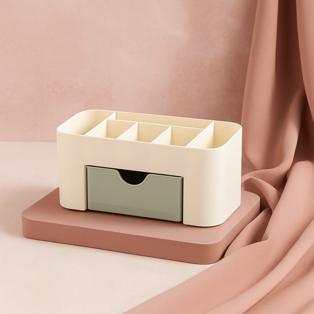 BLUSH & GLOW Vert Organisateur à Maquillage DRAWERS