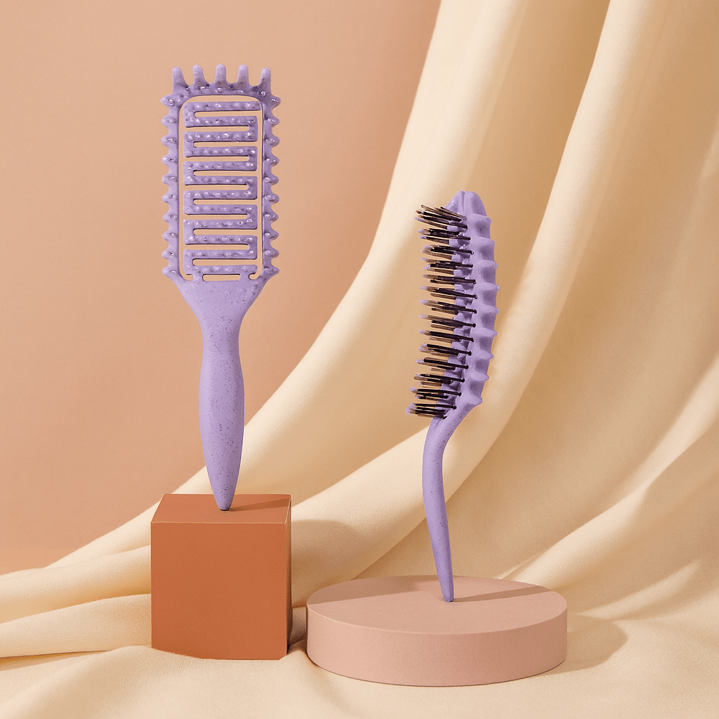 BLUSH & GLOW Violet Brosse à Cheveux CURLY