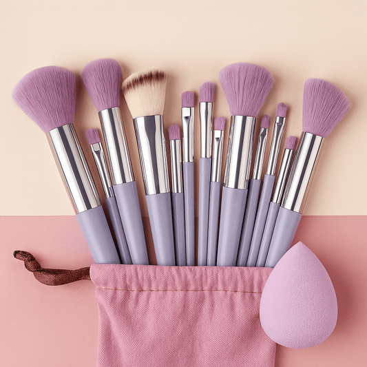 BLUSH & GLOW Violet Kit Pinceaux Maquillage SHADOW