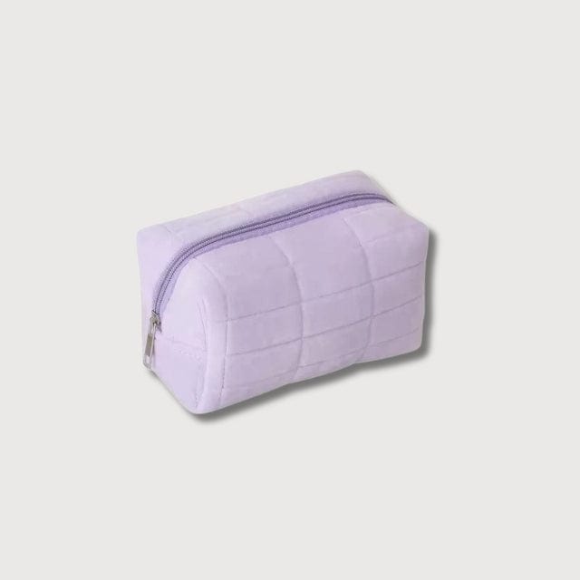 BLUSH & GLOW Violet Trousse à Maquillage VELOUR