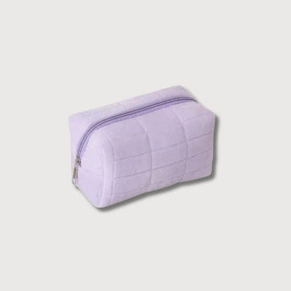 BLUSH & GLOW Violet Trousse à Maquillage VELOUR